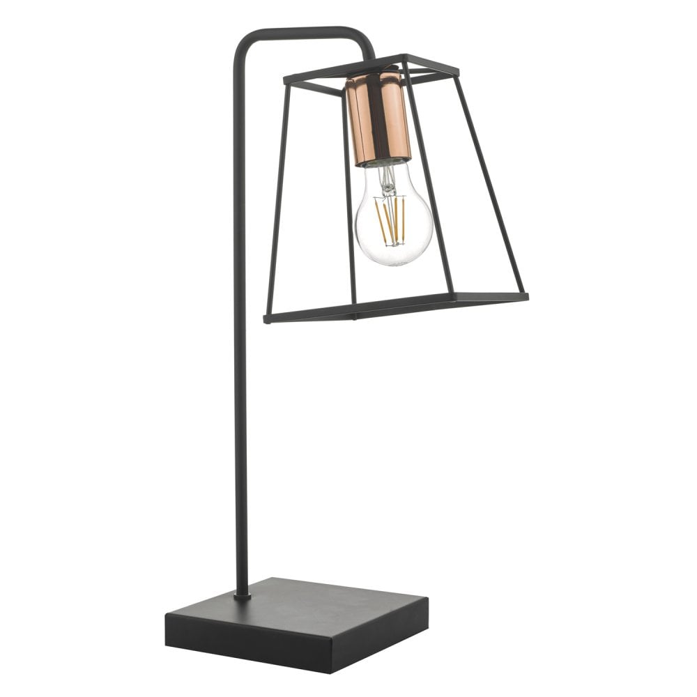 Tower Table  Lamp Black Copper