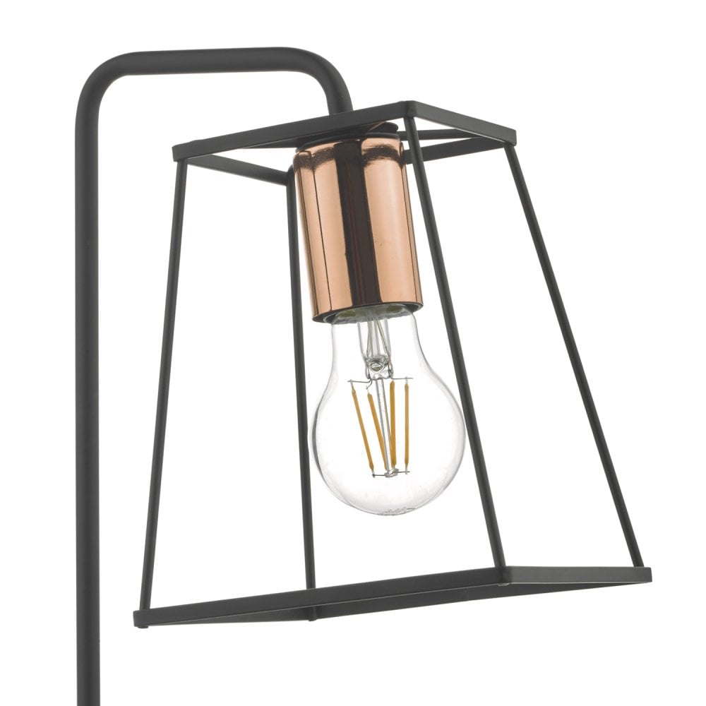 Tower Table  Lamp Black Copper