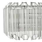 Dar TUV0908 Tuvalu 2 Light Wall Light Glass Polished Chrome