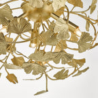 Dar YAD0435 Yadira 4 Light Semi Flush Gold Effect