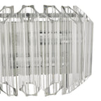 Dar TUV0908 Tuvalu 2 Light Wall Light Glass Polished Chrome