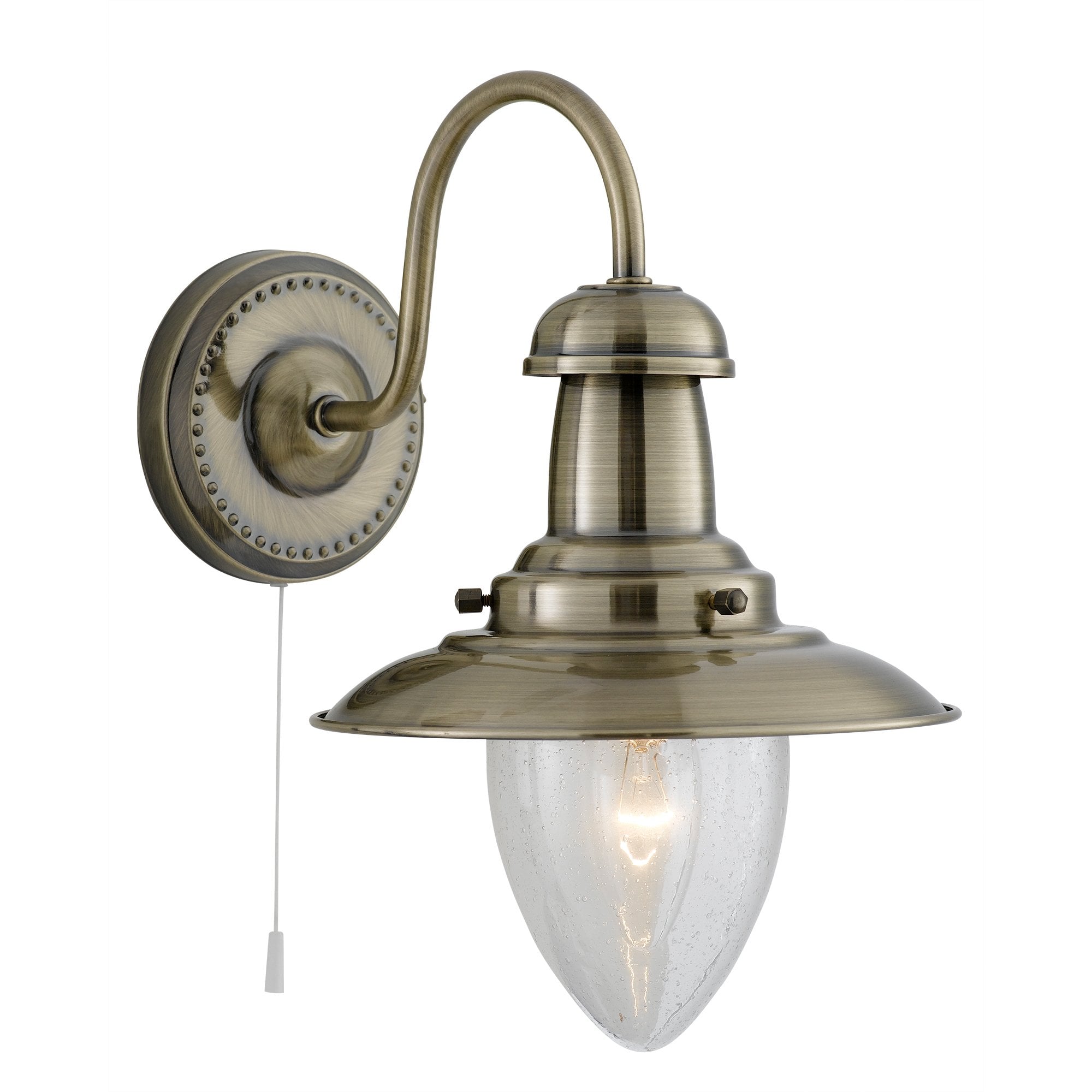 5331-1AB Fisherman Antique Brass Wall Light