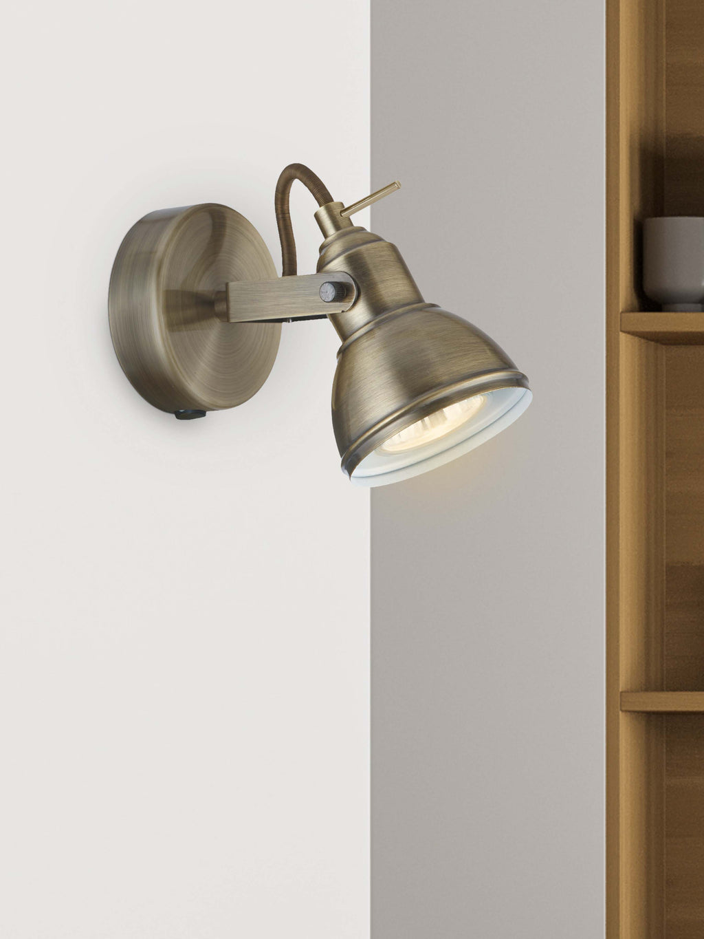 1541AB Focus - 1 Light Spotlight Antique Brass