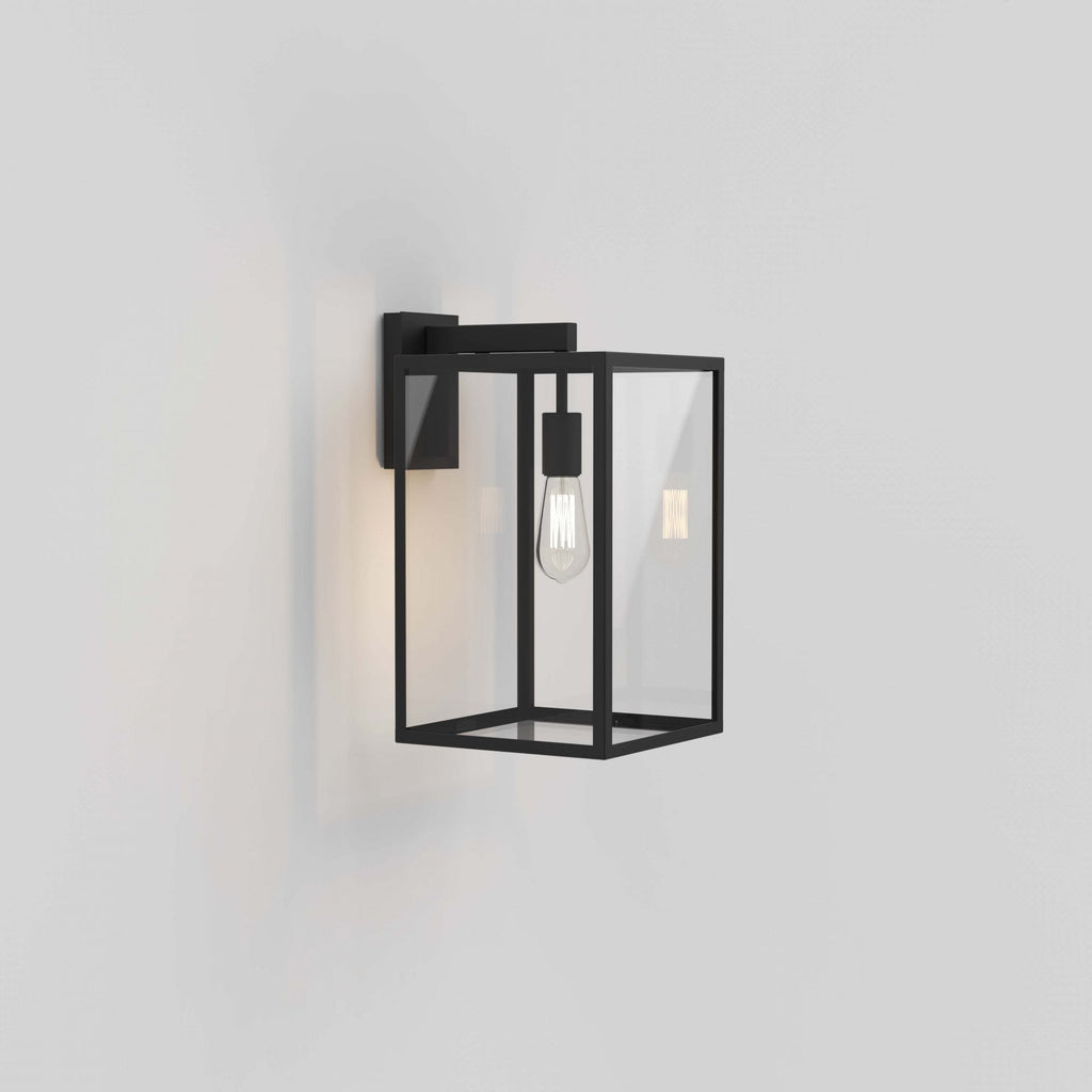 1354007 Box Lantern 450 Outdoor Wall Light Textured Black