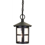 BL21B-BLACK Hereford Outdoor 1 Light Chain Lantern Black (S)