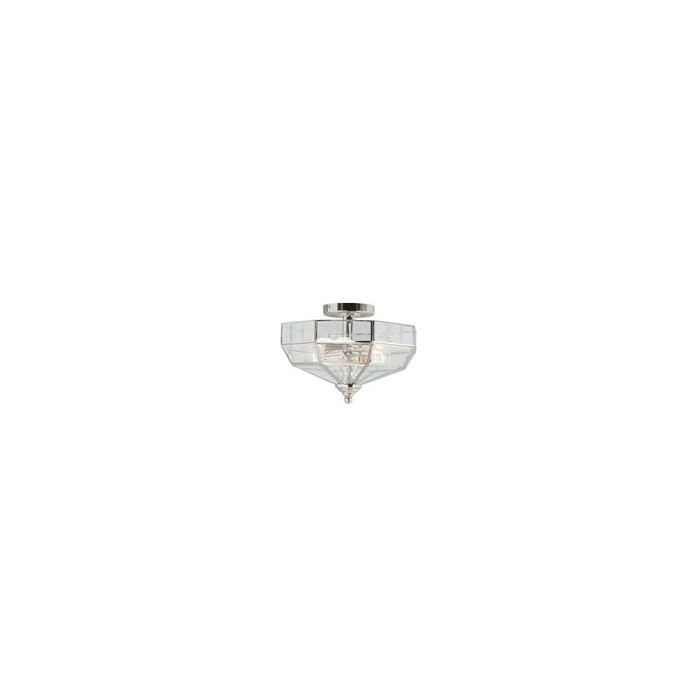 OLD-PARK-PN Old Park 2 Light Semi-Flush Polished Nickel