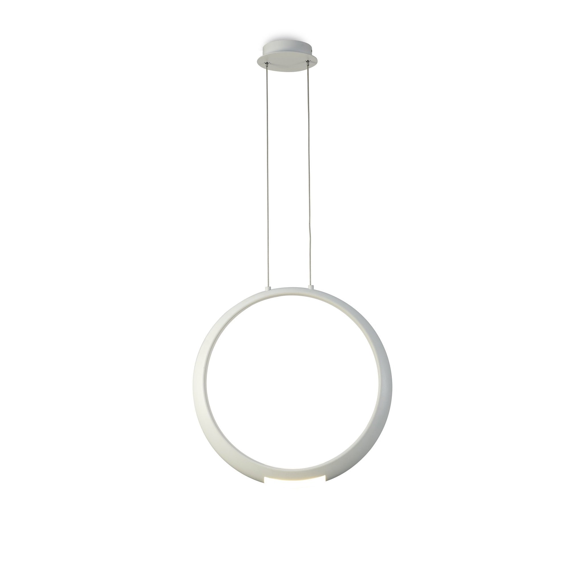 M6170 Ring Pendant 50cm Round Matt White