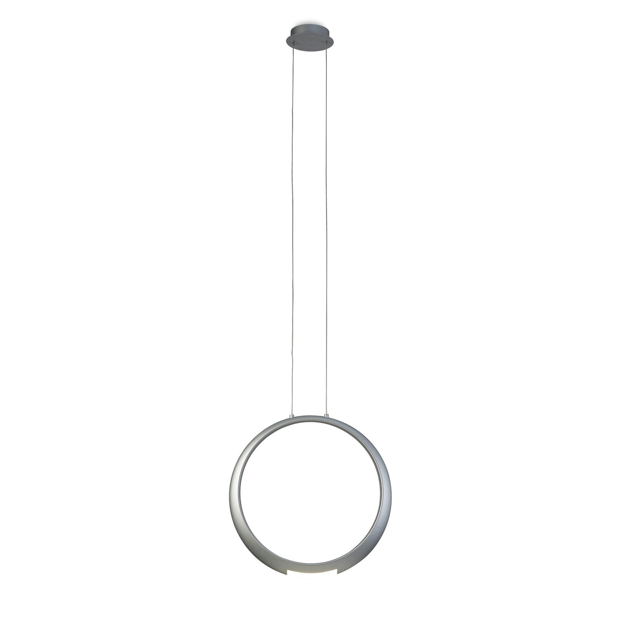 M6172 Ring Pendant 50cm Round Silver