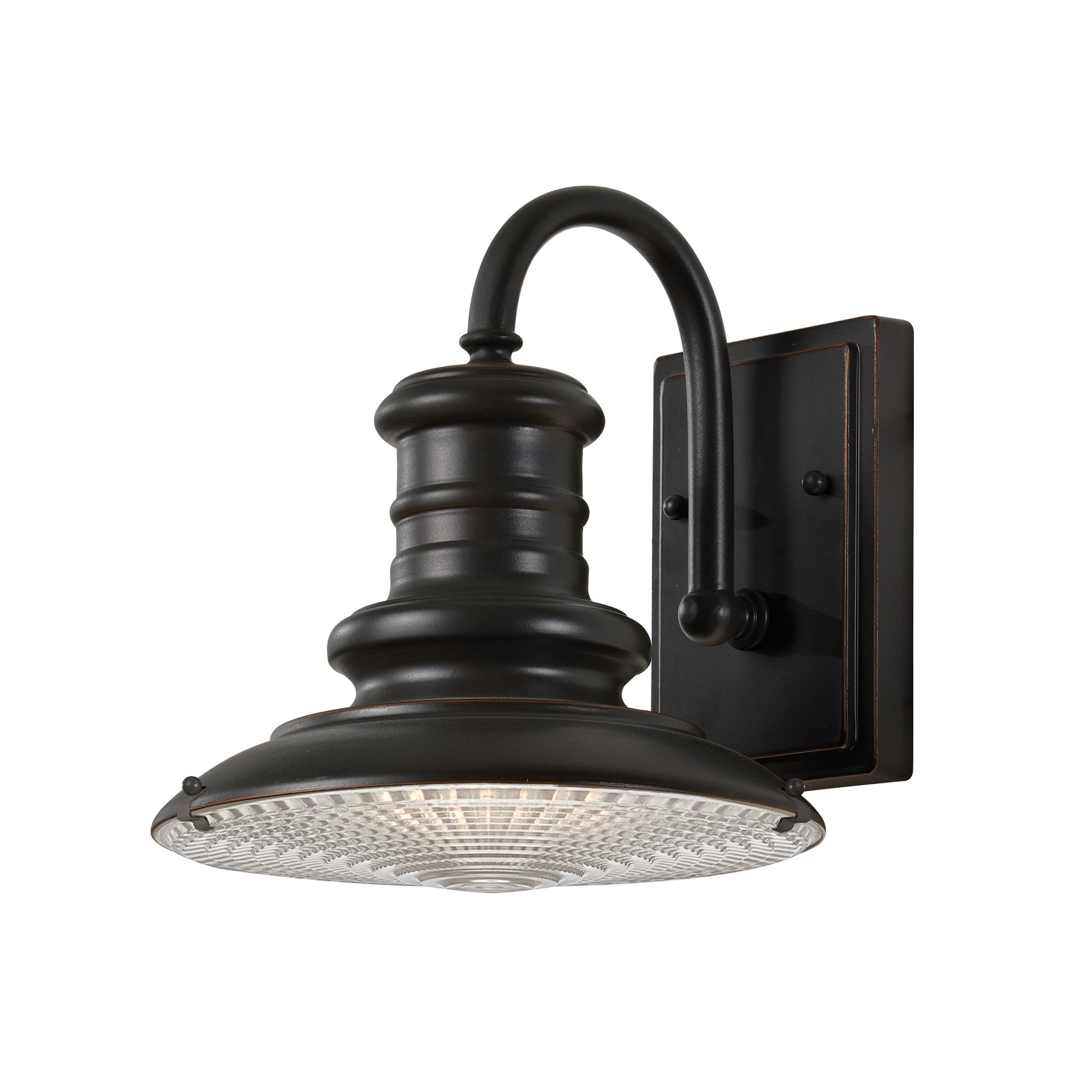 FE-REDDING2-S-RB Redding Station Outdoor 1 Light Small Wall Lantern Restoration Bronze