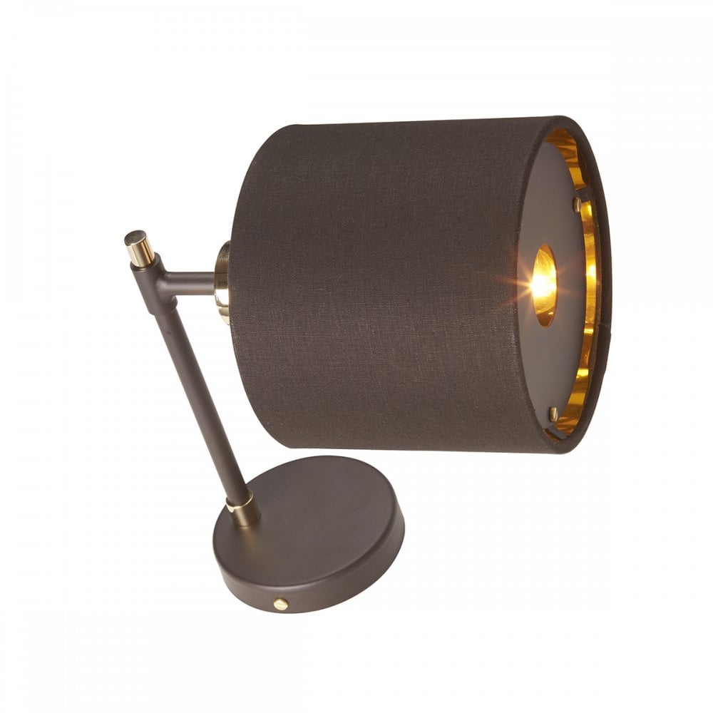 Balance 1 Light Wall  Light Brown/Polished Brass (S)