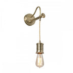DOUILLE1 AB Douille 1 Light Wall Light Aged Brass