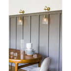 DOUILLE1 AB Douille 1 Light Wall Light Aged Brass