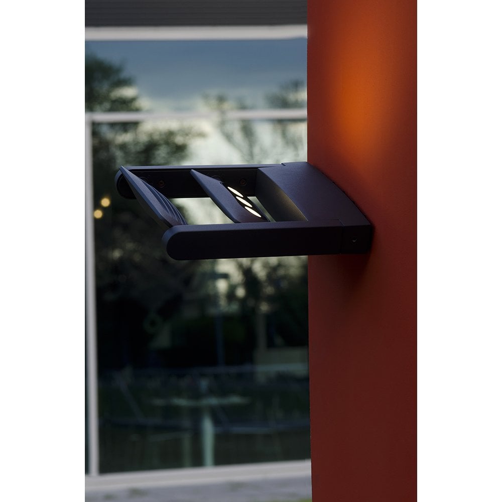SIGMUND 6W Sigmuns Outdoor 6 Light LED Wall Light Graphite