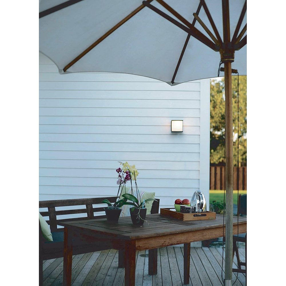 TORSTEN SQ Torsten Outdoor 1 Light Wall Fitting Graphite