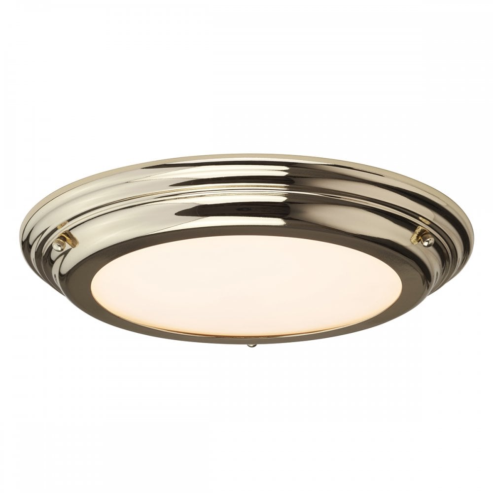 WELLAND/F PB Welland 1 Light LED Flush Light Polished Brass