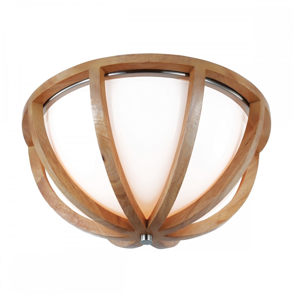 FE/ALLIER/F LW Allier Flush Mount Light Wood/Brushed Steel