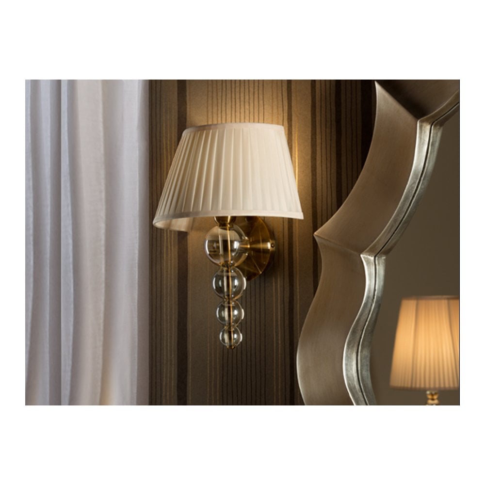 663618 Mercury 1 Light Wall Light Beige