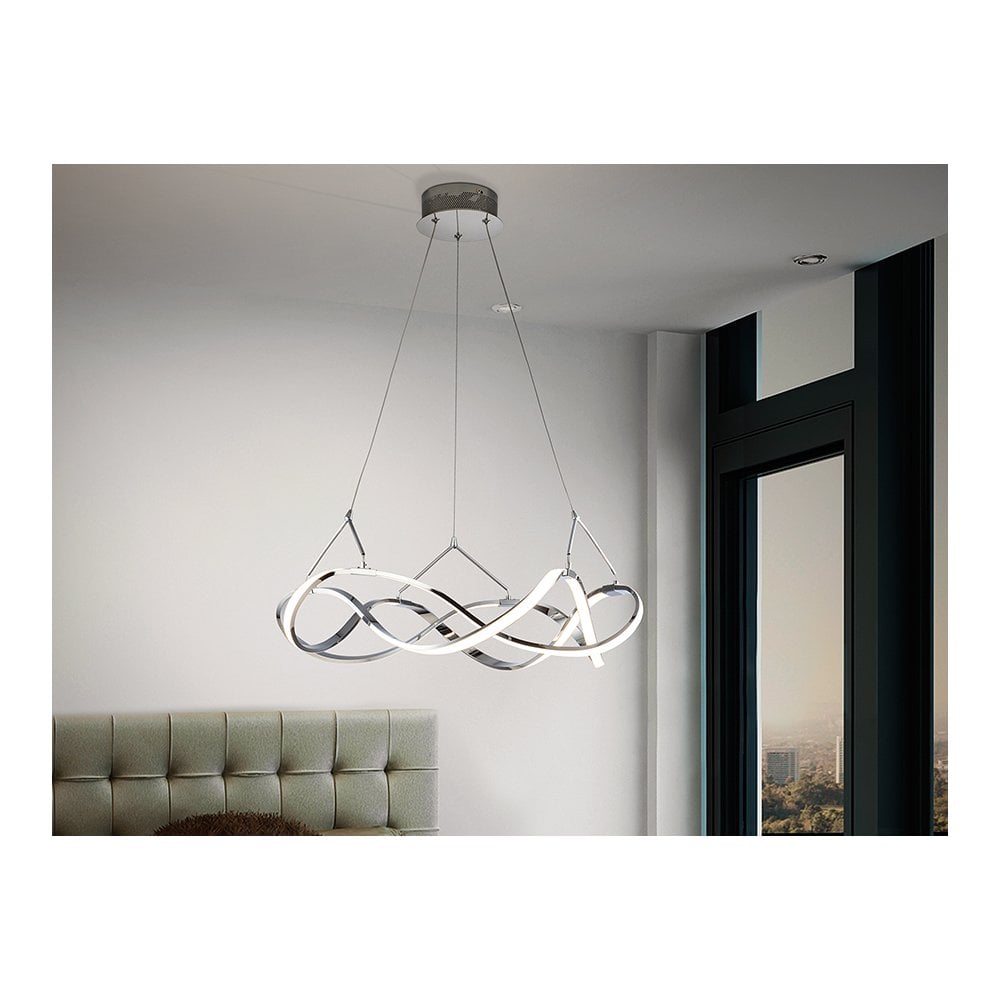 763824 Molly LED Pendant Light Chrome