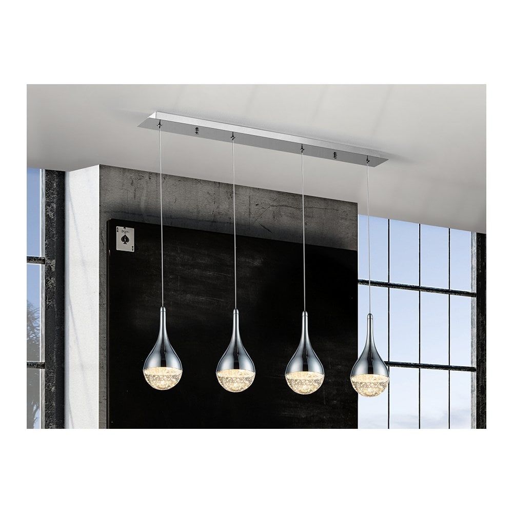 773421 Elie 4 LED Pendant Light Chrome