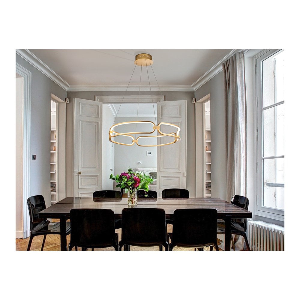 786716 Colette LED Pendant Light Rose Gold