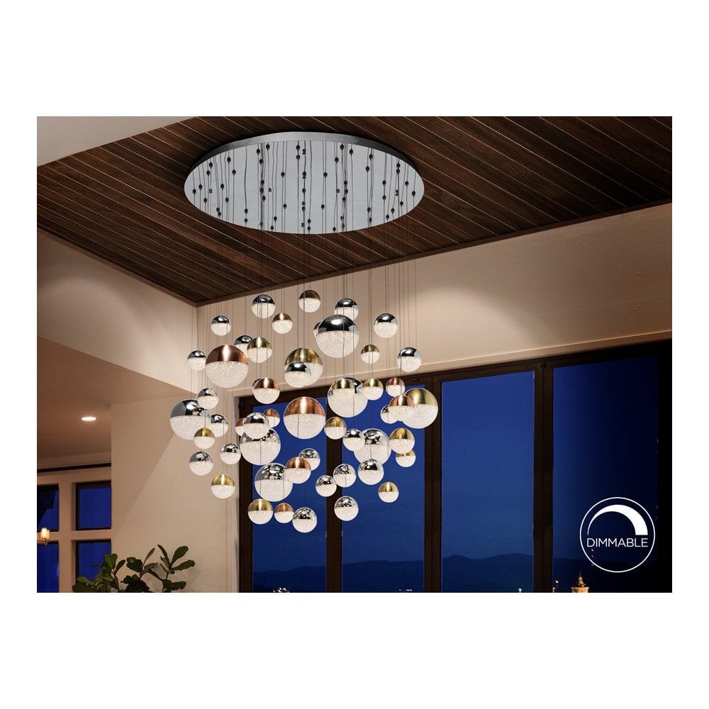 794691 Sphere 55 LED Pendant Light Chrome