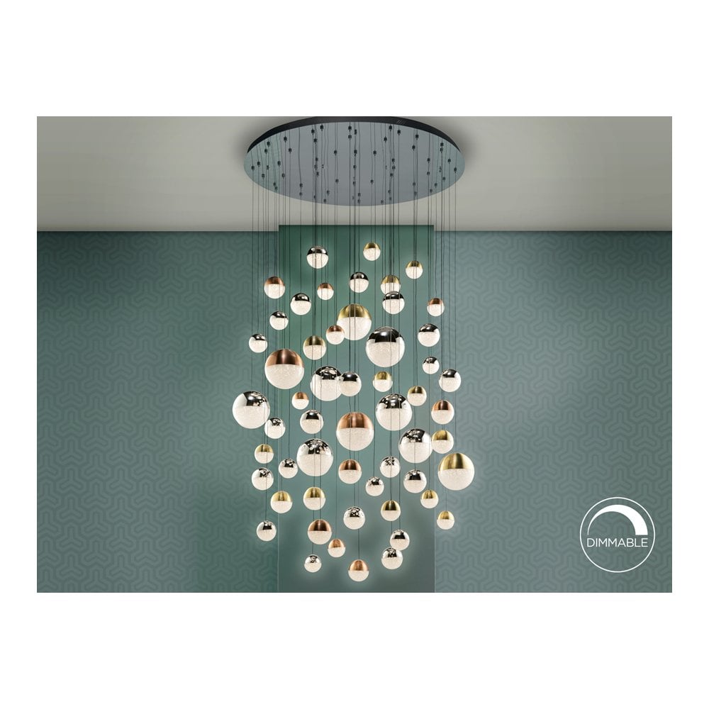 794691 Sphere 55 LED Pendant Light Chrome