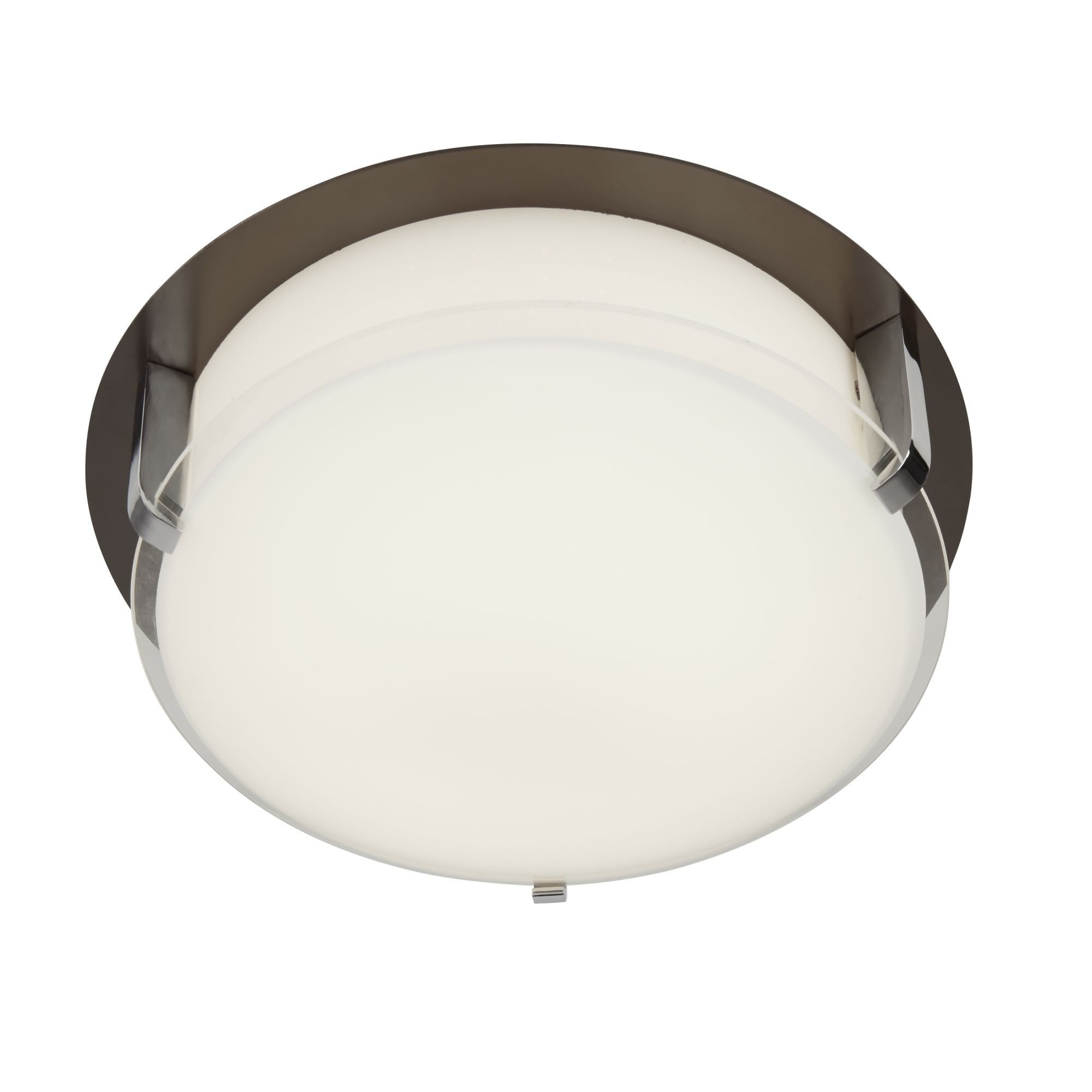 4911-30BR Edinburgh LED Flush Light Brown White