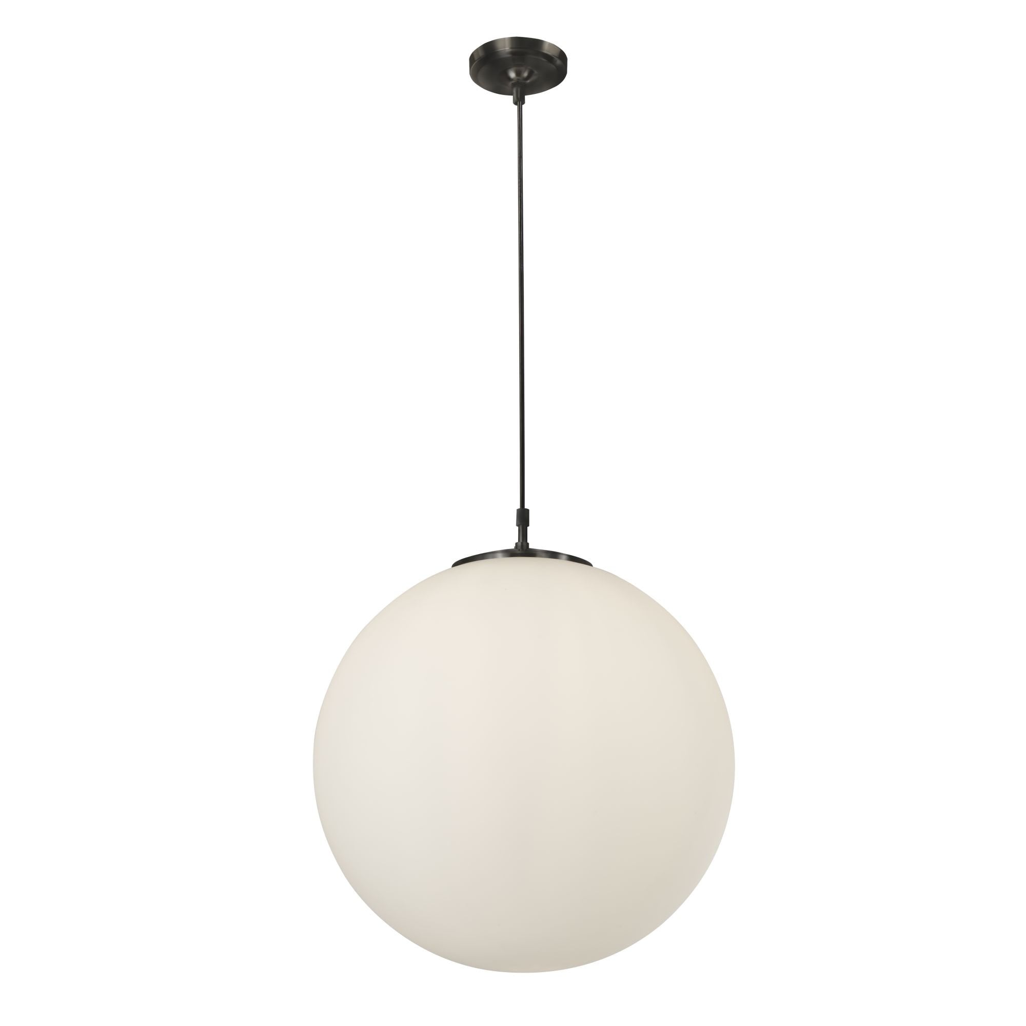6088 Atom 1 Light Pendant Black Opal Glass