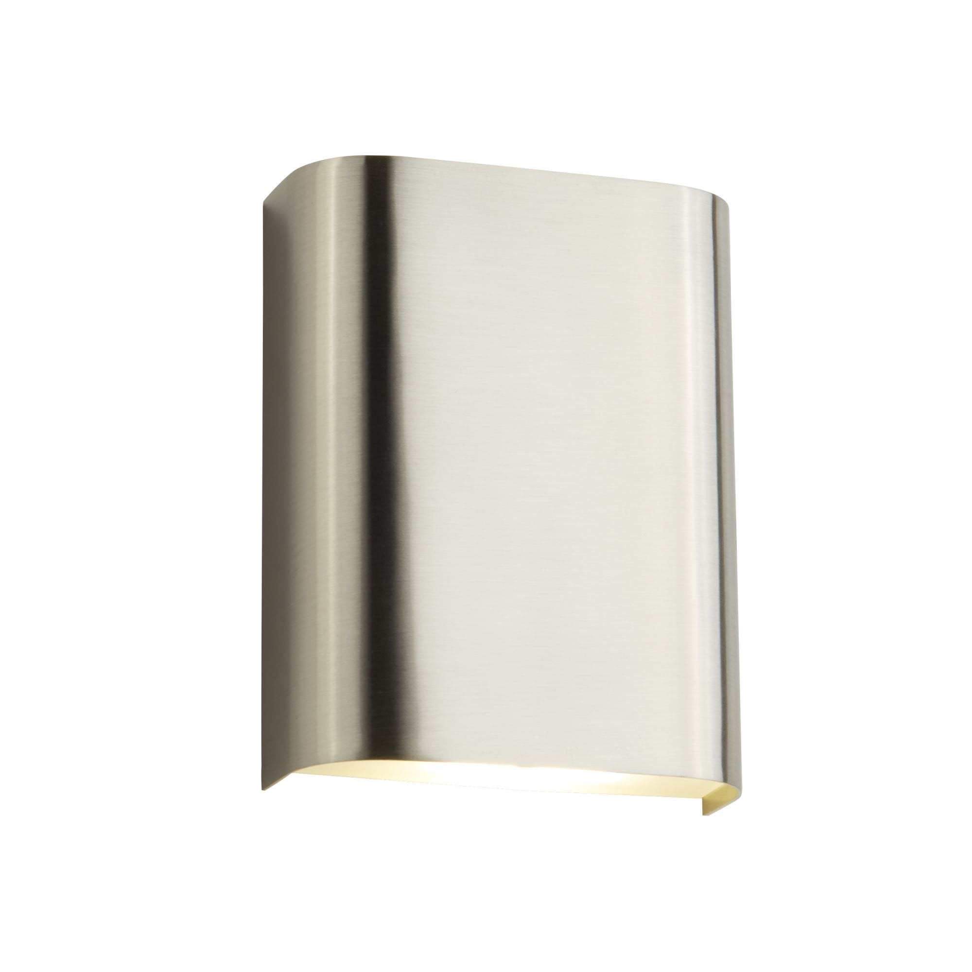 8582-2SS LED Wall Light Satin Silver With Frosted Glass