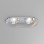 1249028 Minima Round Twin Adjustable Downlight/Recessed Spot Light Matt White