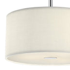 Dar ZAR1033 Zaragoza 3 Light Pendant Cream 400MM