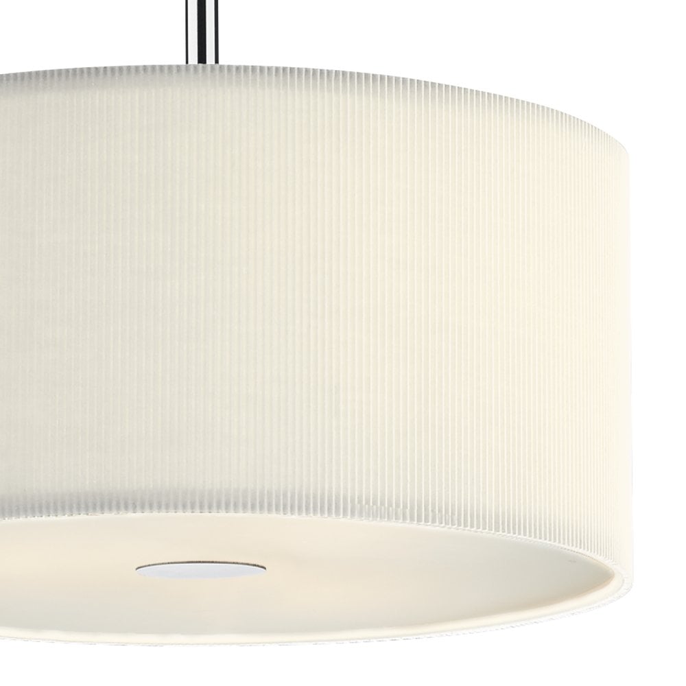 Dar ZAR1033 Zaragoza 3 Light Pendant Cream 400MM