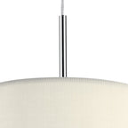 Dar ZAR1033 Zaragoza 3 Light Pendant Cream 400MM