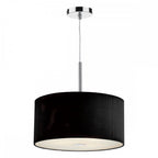 Dar ZAR1022 Zaragoza 3 Light Pendant Black 400MM