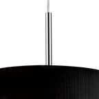 Dar ZAR1022 Zaragoza 3 Light Pendant Black 400MM