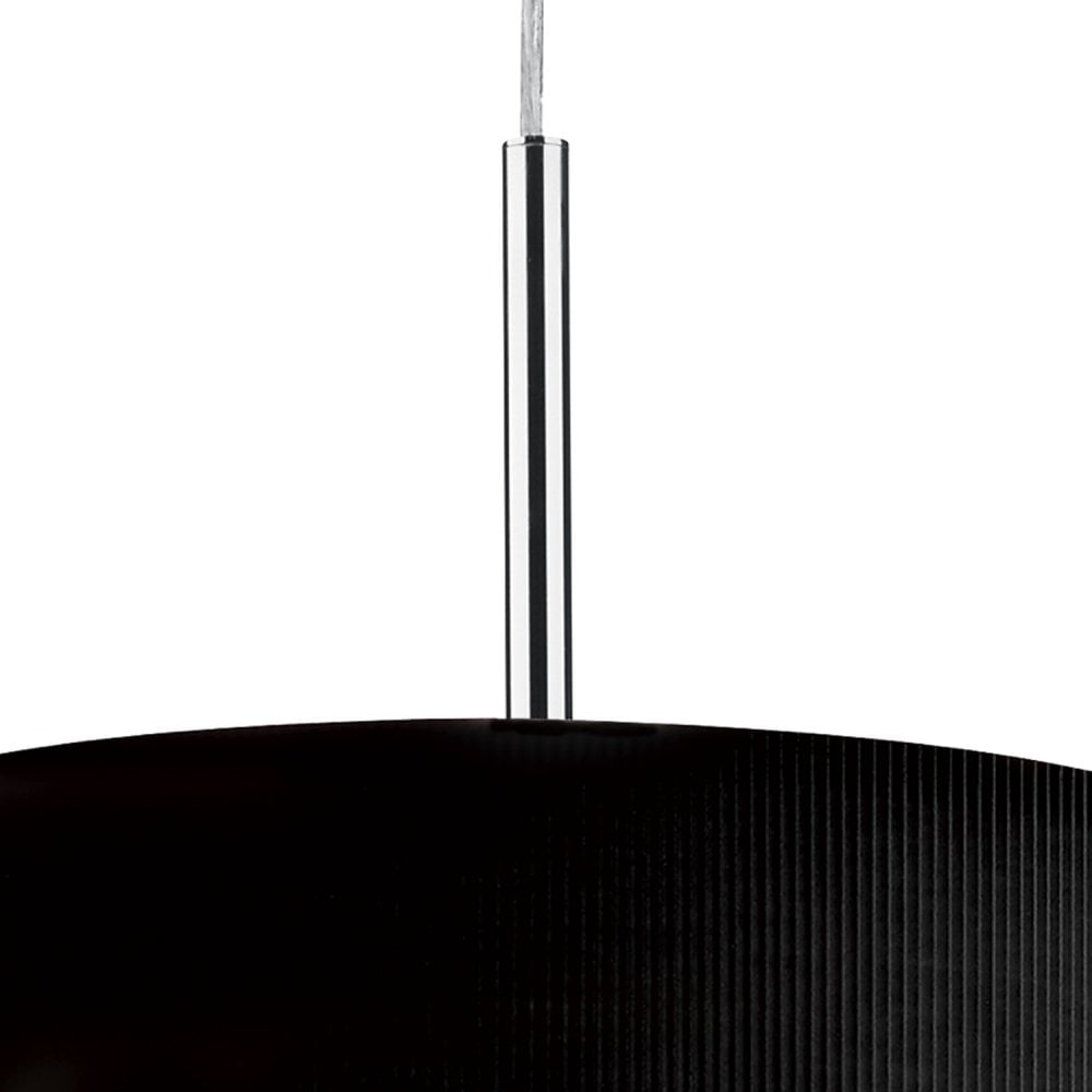 Dar ZAR1022 Zaragoza 3 Light Pendant Black 400MM
