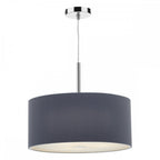 Dar ZAR1739 Zaragoza 3 Light Pendant Grey (S)
