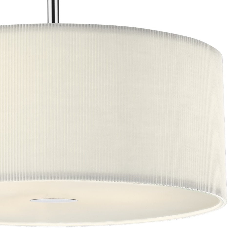 Dar ZAR1733 Zaragoza 3 Light Pendant Cream