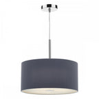 Dar ZAR1039 Zaragoza 3 Light Pendant Grey
