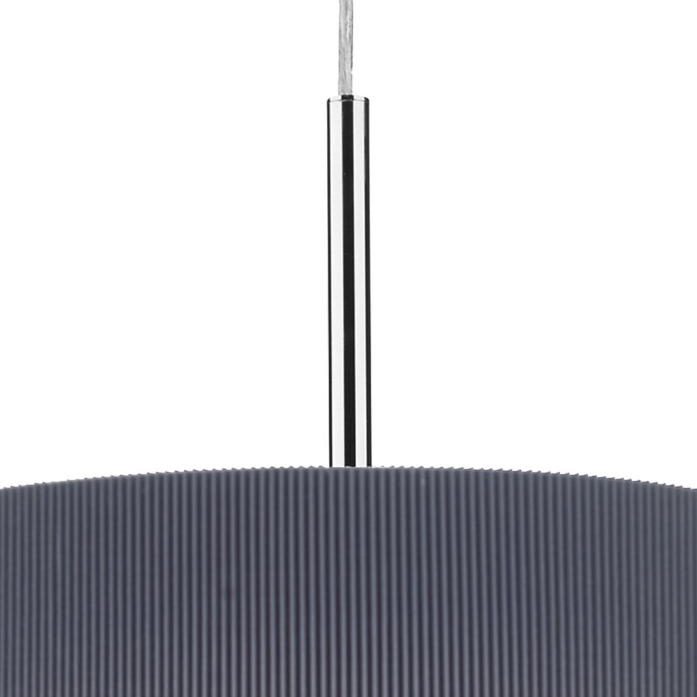 Dar ZAR1039 Zaragoza 3 Light Pendant Grey