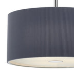 Dar ZAR1039 Zaragoza 3 Light Pendant Grey