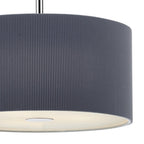 Dar ZAR1039 Zaragoza 3 Light Pendant Grey