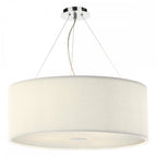 Dar ZAR0633 Zaragoza 6 Light Pendant Cream 90CM