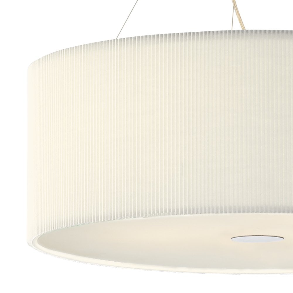 Dar ZAR0633 Zaragoza 6 Light Pendant Cream 90CM