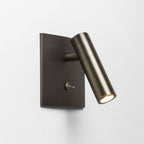 1058085 Enna Square Switched LED Reading Light Bronze