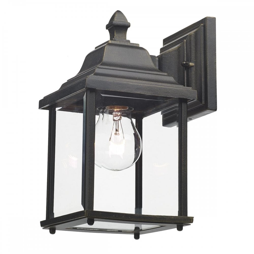 Dar DOY1635 Doyle Black Aluminium Wall Light
