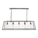 Dar ACA0564 Academy 5 Light Bar Pendant Antique Copper