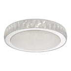 Dar AKE5008 Akelia Flush Acrylic And Stainless Steel Large LED