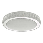 Dar AKE5008 Akelia Flush Acrylic And Stainless Steel Large LED