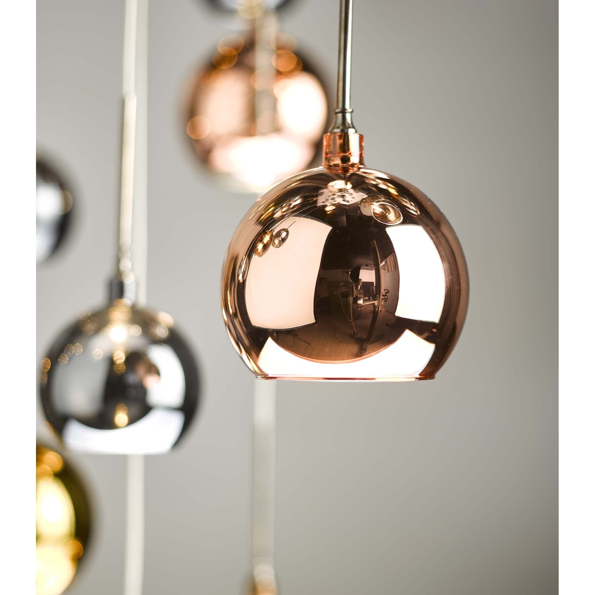 Dar AUR3364 Aurelia 30 Light Cluster Pendant In Copper And Bronze 3M Drop